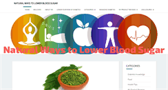 Desktop Screenshot of naturalwaystolowerbloodsugar.com